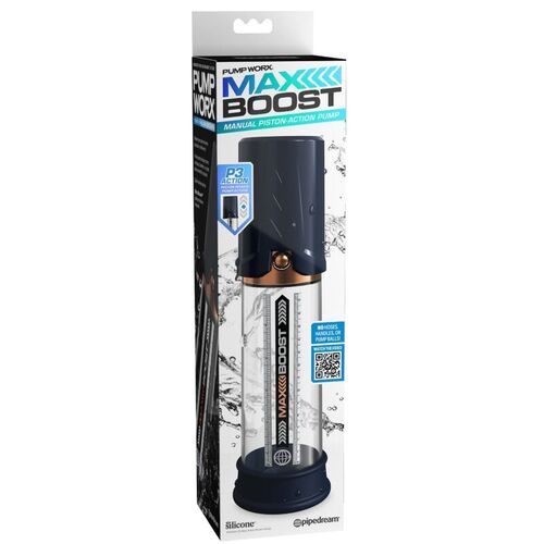 PUMP WORX - BOMBA DE ERECCION MAX BOOST AZUL