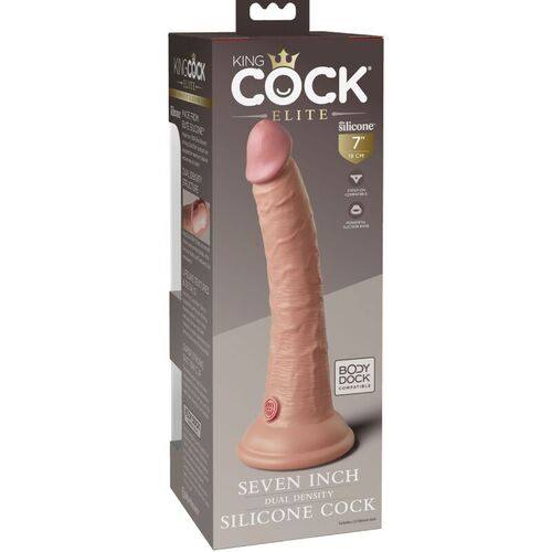 KING COCK ELITE - DILDO REALISTICO SILICONA 17.8 CM