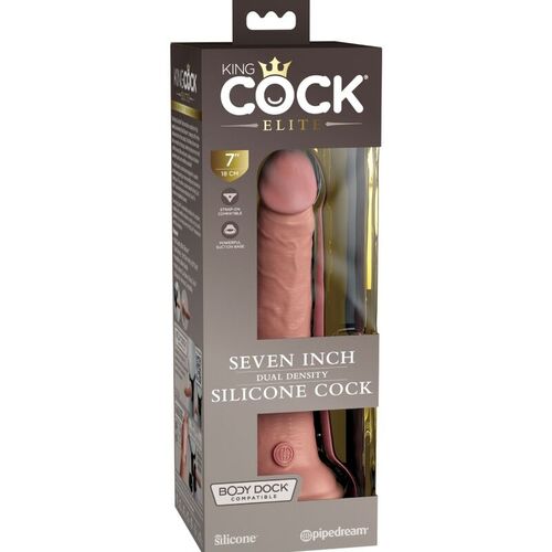 KING COCK ELITE - DILDO REALISTICO SILICONA 17.8 CM