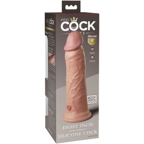 KING COCK ELITE - DILDO REALISTICO SILICONA 20.3 CM