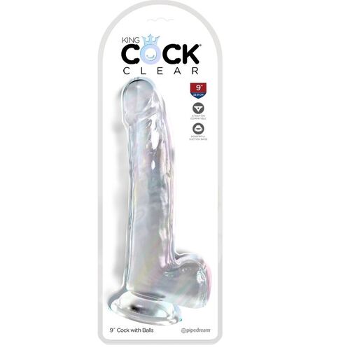 KING COCK CLEAR - DILDO CON TESTICULOS 20.3 CM TRANSPARENTE