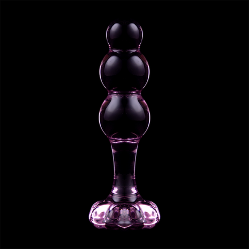 NEBULA SERIES BY IBIZA - MODELO 1 PLUG CRISTAL BOROSILICATO 10.7 X 3 CM ROSA