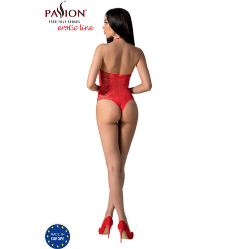 PASSION - BS094 BODYSTOCKING ROJO TALLA UNICA