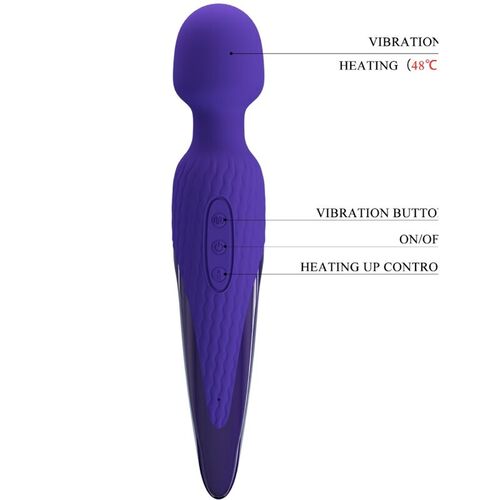 PRETTY LOVE - ANTONY YOUTH VIBRADOR WAND EFECTO CALOR VIOLETA