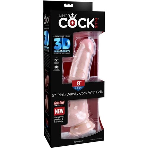 KINGCOCK DILDO TRIPLE DENSIDAD 18.4 CM