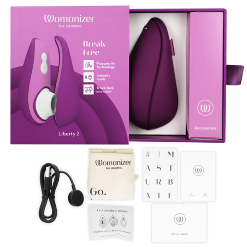 WOMANIZER - LIBERTY 2 ESTIMULADOR & SUCCIONADOR CLITORIS VIOLETA