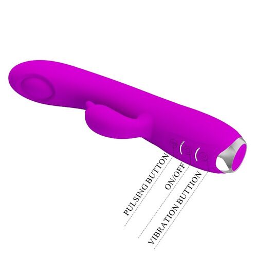 PRETTY LOVE - REGINA VIBRADOR-SUCCIONADOR RECARGABLE MORADO