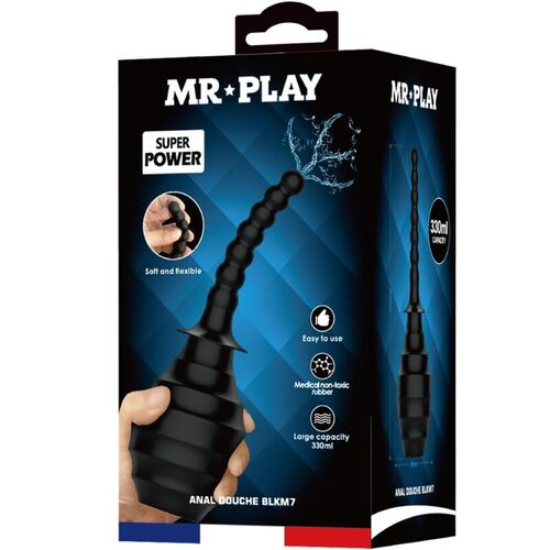 MR PLAY - DUCHA ANAL BLKM7 SUPER POWER NEGRO