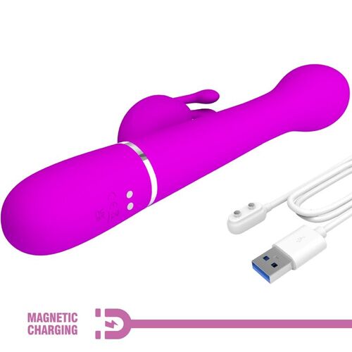 PRETTY LOVE - DEJON VIBRADOR RABBIT 3 EN 1 MULTIFUNCIN VIOLETA