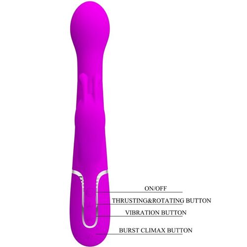 PRETTY LOVE - DEJON VIBRADOR RABBIT 3 EN 1 MULTIFUNCIN VIOLETA