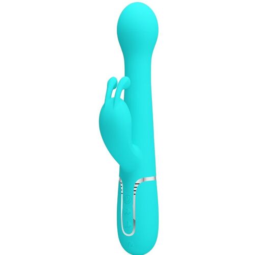 PRETTY LOVE - DEJON VIBRADOR RABBIT 3 EN 1 MULTIFUNCIN VERDE AGUA