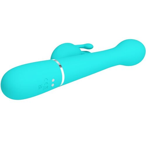 PRETTY LOVE - DEJON VIBRADOR RABBIT 3 EN 1 MULTIFUNCIN VERDE AGUA