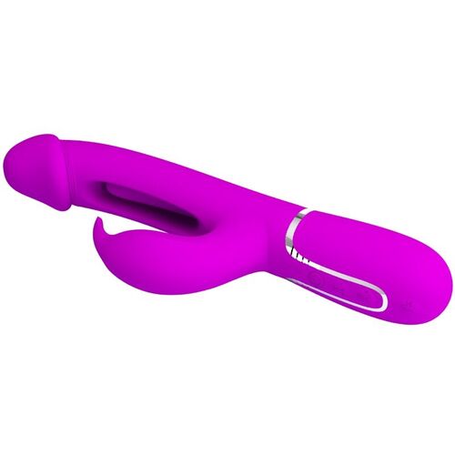 PRETTY LOVE - KAMPAS VIBRADOR RABBIT 3 EN 1 MULTIFUNCIÓN CON LENGUA VIOLETA