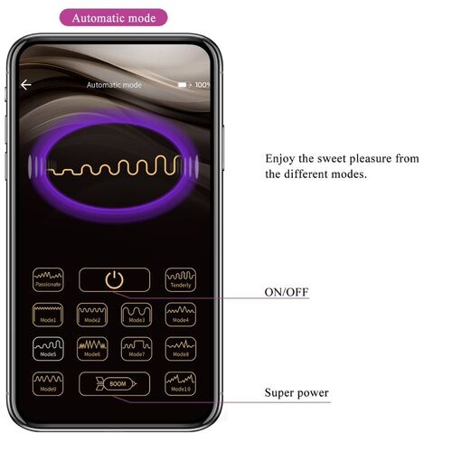 PRETTY LOVE - AUGUST VIBRADOR DOBLE PLACER APP REMOTE