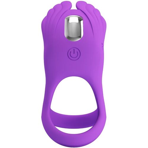 PRETTY LOVE - ANILLO VIBRADOR SILAS 7 VIBRACIONES SILICONA LILA