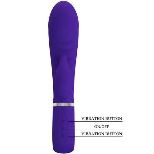 PRETTY LOVE - PRESCOTT VIBRADOR PUNTO G MULTIFUNCIÓN LILA