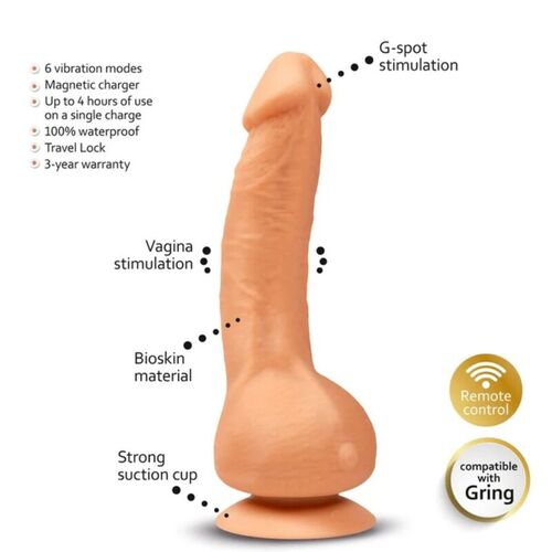 G-VIBE - GREAL 2 VIBRADOR REALISTICO NATURAL