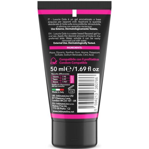 LUXURIA GOLA GEL ORAL CEREZA 50 ML