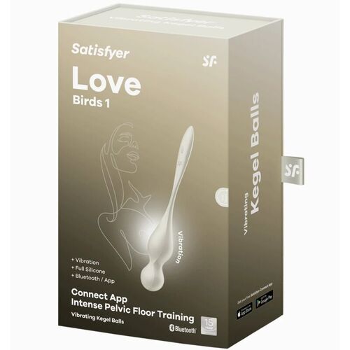 SATISFYER - LOVE BIRDS BOLAS KEGEL VIBRADORAS BLANCO