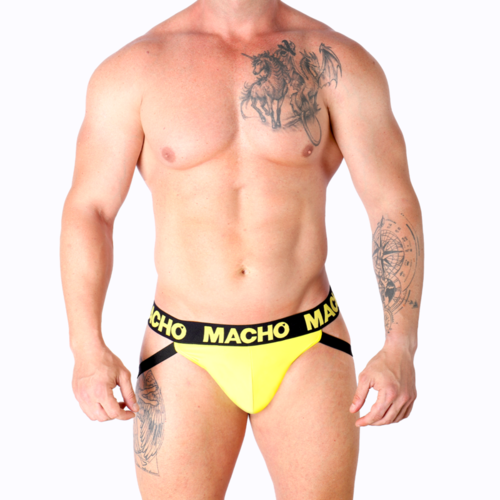 MACHO - MX25A JOCK LYCRA AMARILLO S