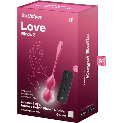 SATISFYER - LOVE BIRDS 2 BOLAS KEGEL VIBRADORAS + APP GRATUITA