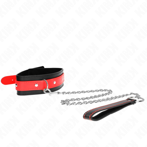 KINK - COLLAR CON CORREA 65 CM ROJO AJUSTABLE 36-43 CM X 5 CM