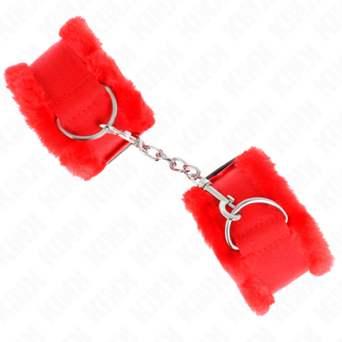 KINK - MUÑEQUERAS FORRADA ROJO AJUSTABLE 17-31 CM X 7 CM