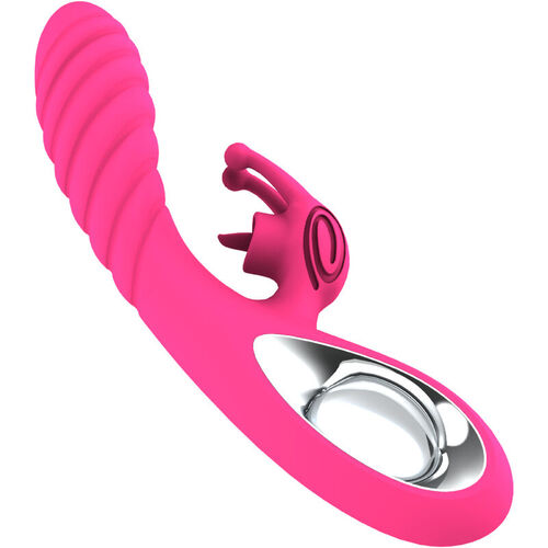 ARMONY - VICKY VIBRADOR RABBIT CON LENGUA PULL RING FUCSIA