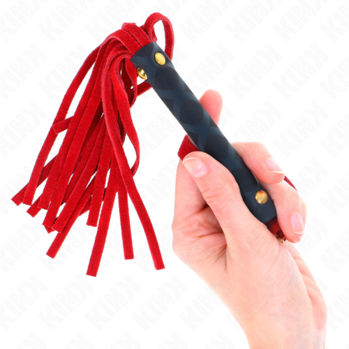 KINK - LÁTIGO MINI PIEL DE ANTE ROJO 30 CM