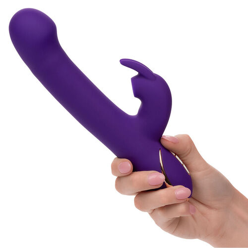 CALEXOTICS - JACK VIBRADOR RABBIT Y ESTIMULADOR 7 NIVELES DE VIBRACIÓN Y SUCCIÓN AZUL