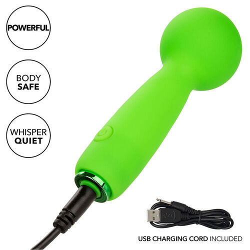 CALEXOTICS - NEON VIBES THE BUBBLY VIBE MINI MASAJEADOR 10 VIBRACIONES VERDE