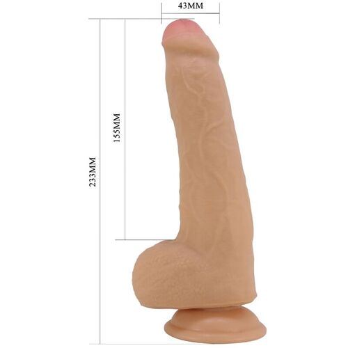 PRETTY LOVE - DRACO DILDO REALÍSTICO 23 CM NATURAL