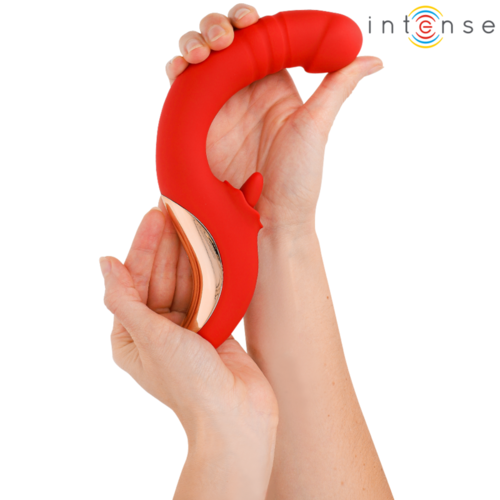 INTENSE - PAULINA VIBRADOR & ESTIMULADOR EN FORMA DE U ROJO