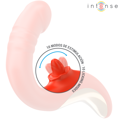 INTENSE - PAULINA VIBRADOR & ESTIMULADOR EN FORMA DE U ROJO