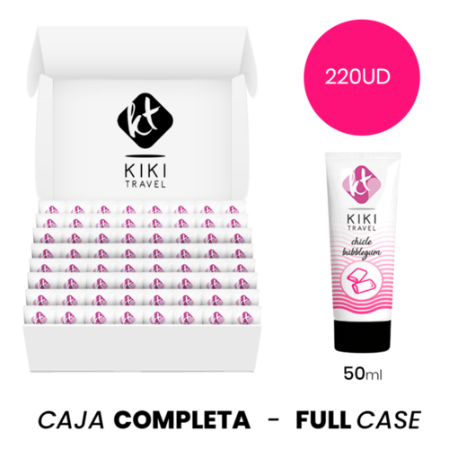 MOQ 220 - KIKÍ TRAVEL LUBRICANTE SABOR A CHICLE - 50 ML