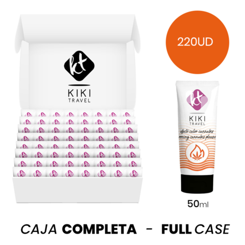 MOQ 220 - KIKÍ TRAVEL GEL DESLIZANTE SABOR A CANNABIS EFECTO CALOR INTENSO - 50 ML