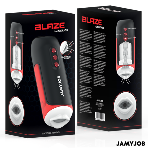 JAMYJOB - BLAZE MASTURBADOR BOCA AUTOMÁTICO 5 MODOS SUCCIÓN Y VIBRACIÓN