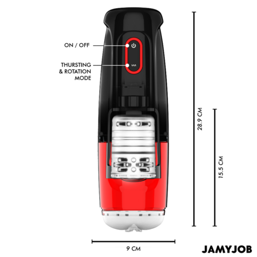 JAMYJOB - STORM MASTURBADOR VAGINA AUTOMÁTICO 10 MODOS SUCCIÓN Y EMPUJE