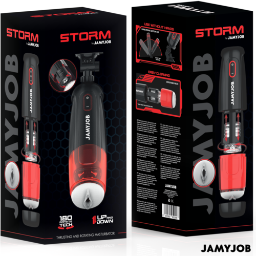 JAMYJOB - STORM MASTURBADOR VAGINA AUTOMÁTICO 10 MODOS SUCCIÓN Y EMPUJE