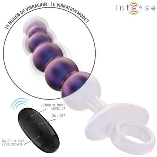 INTENSE - TITO PLUG ANAL VIBRADOR MODELO 3 CONTROL REMOTO