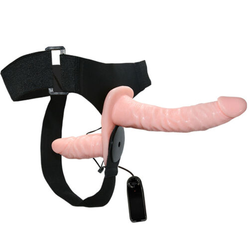 STRAP-ON CON DILDO DOBLE COLOR NATURAL