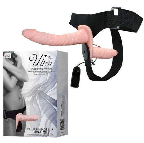 STRAP-ON CON DILDO DOBLE COLOR NATURAL