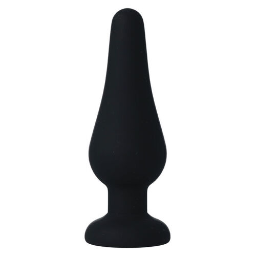 INTENSE ANAL PLUG PIPO M SILICONE NEGRO 11.5CM