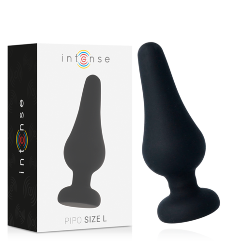 INTENSE ANAL PLUG PIPO L SILICONE NEGRO 13.5 CM