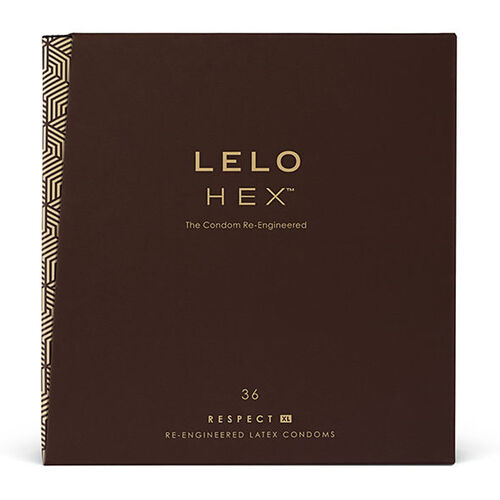 LELO HEX CONDOMS RESPECT XL 36 PACK