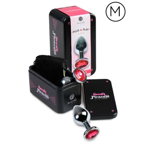 SECRETPLAY PLUG ANAL FUCSIA 8CM