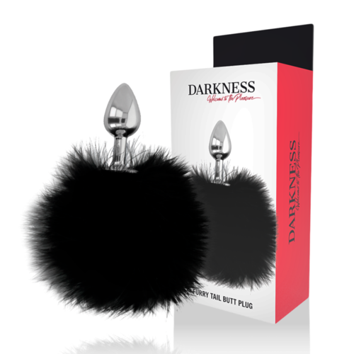 DARKNESS EXTRA BUTTPLUG ANAL CON COLA NEGRO 7CM