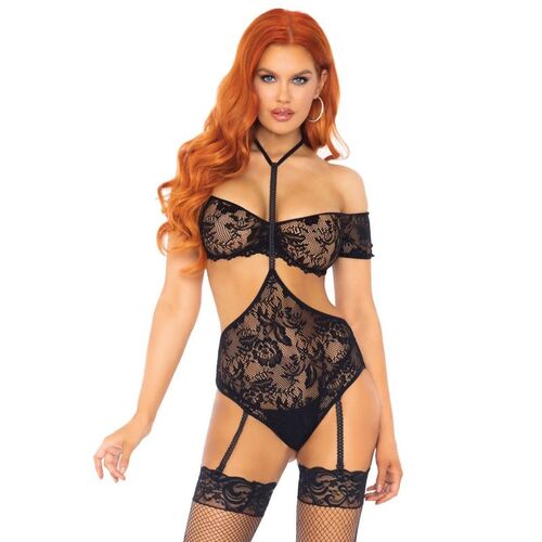 LEG AVENUE SET DOS PIEZAS TOP Y TEDDY S/M