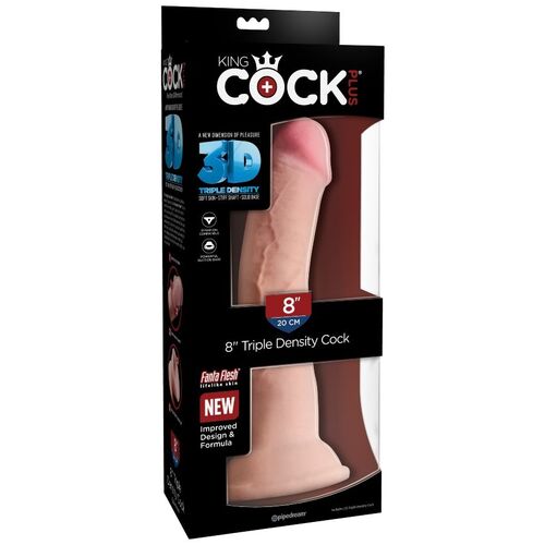 KINGCOCK DILDO TRIPLE DENSIDAD 21.6 CM