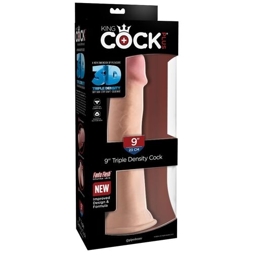 KINGCOCK DILDO TRIPLE DENSIDAD 23 CM